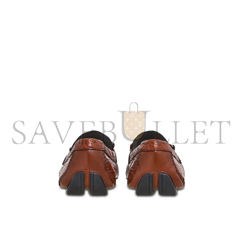 FERRAGAMO GANCINI-BUCKLE LEATHER DRIVING SHOES 